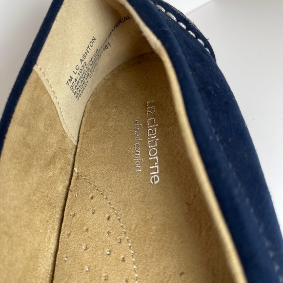 Liz Claiborne Navy Blue Loafers - Picture 3 of 5